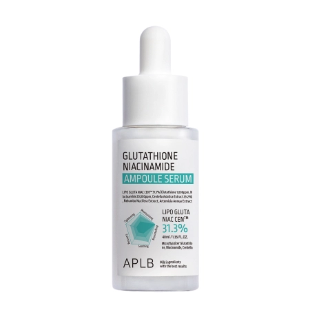 APLB - Glutathione Niacinamide Ampoule Serum - Izgaismojošs Serums Sejai - 40ml