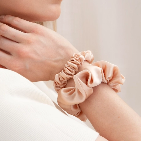 Cosibella Accessories - Zīda Matu Gumiju Komplekts - Peachy Pink