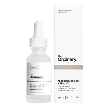 The Ordinary - Niacinamide 10% + Zinc 1% - Serums ar B3 Vitamīnu un Cinku - 30ml