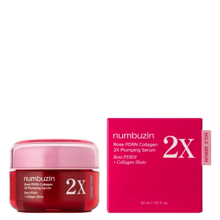 Numbuzin - No.2 Rose PDRN Collagen 2X Plumping Serum - Aizpildošs un Nostiprinošs Serums - 30ml