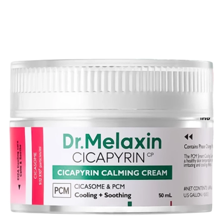 Dr.Melaxin - Cicapyrin Calming Cream - Nomierinošs Sejas Krēms ar Atvēsinošu Kompleksu - 50ml