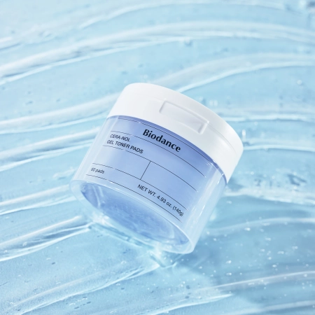Biodance - Cera-nol Gel Toner Pads - Mitrinoši Želejveida Spilventiņi Sejai - 60gab