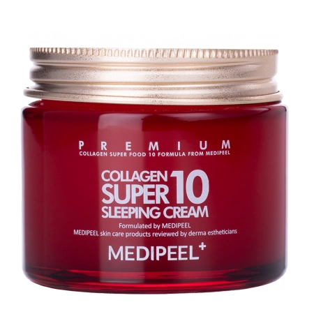 Medi-Peel - Collagen Super10 Sleeping Cream - Pretgrumbu Nakts Sejas Krēms ar Kolagēnu - 70ml