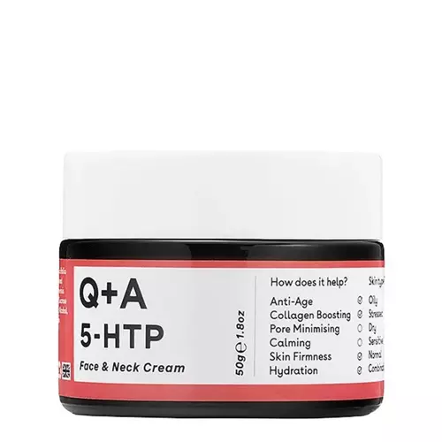 Q+A - 5-HTP - Face&Neck Cream - Tvirtinošs sejas un kakla krēms ar 5-HTP aminoskābi - 50ml