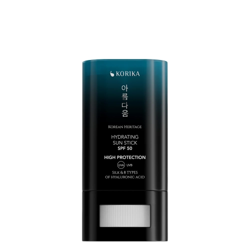 KORIKA - Korean Heritage Silk & 8 Types Of Hyaluronic Acid Hydrating Sun Stick SPF 50 - Mitrinošs Sejas Saules Aizsarglīdzeklis Stika Formā - 20g