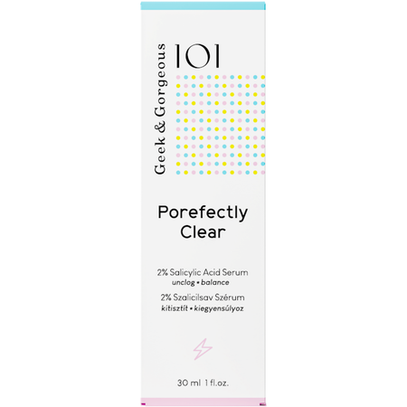 Geek & Gorgeous - Porefectly Clear - Serums ar 2% Salicilskābi un Sarkozīnu - 30ml