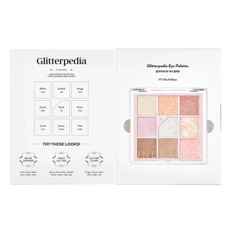 Unleashia - Glitterpedia Eye Palette - Vegāniska Acu Ēnu Palete - 1 All Of Glitter - 6,6g