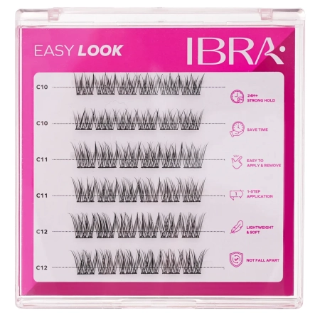 Ibra Makeup - Pašlīmējoši Skropstu Pušķīši - Easy Look - 3mm