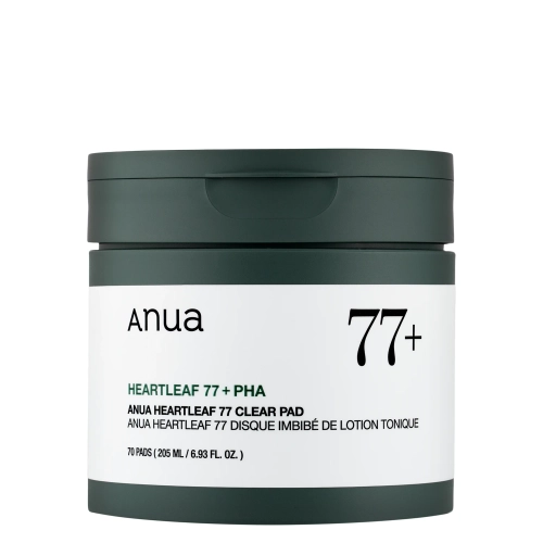 Anua - Heartleaf 77% Clear  Pad - Nomierinoši Spilventiņi ar Sirdszāles Ekstraktu – 70gab.