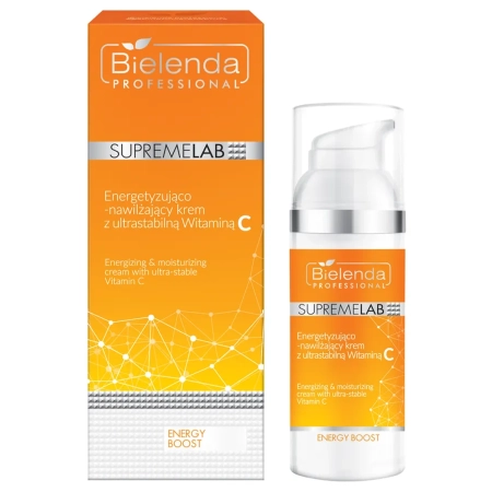 Bielenda Professional - Supremelab - Energy Boost - Energizing & Moisturizing Cream with Ultra-Stable Vitamin C - Energizējošs un Mitrinošs Krēms ar Stabilu C Vitamīnu - 50ml