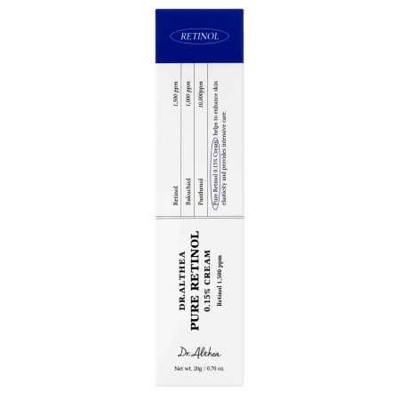Dr. Althea - Pure Retinol 0,15% Cream - Pretnovecošanās Krēms Sejai ar Retinolu - 20g