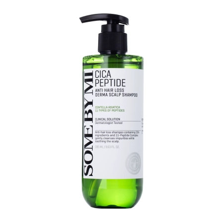 Some By Mi - Cica Peptide Anti Hair Loss Derma Scalp Shampoo - Peptidu Šampūns pret Matu Izkrišanu - 285ml