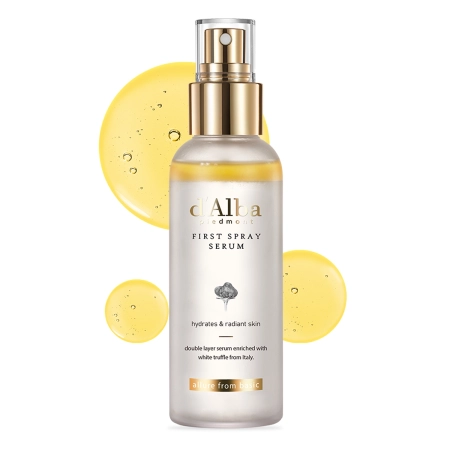 d'Alba - White Truffle First Spray Serum - Izgaismojošs un Mitrinošs Sejas Serums Migliņā - 100ml