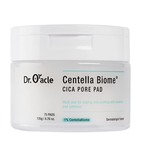 Dr.Oracle - Centella Biome Cica Pore Pad - Nomierinošie Spilventiņi Sejai - 135g