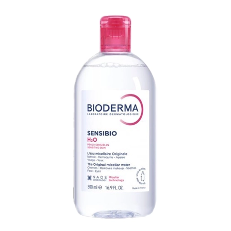 Bioderma - Sensibio H2O - Micelārais Ūdens Jutīgai Ādai - 500ml
