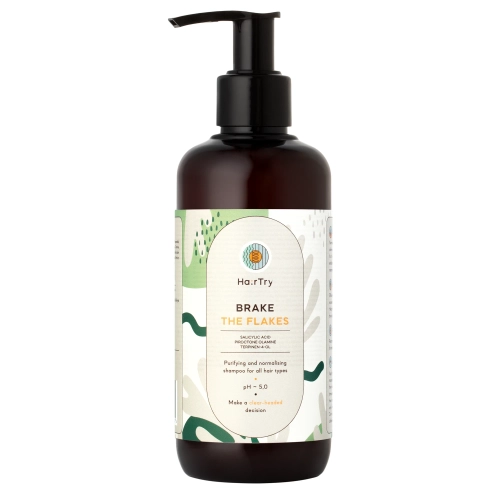 HairTry - Brake the flakes - Normalizējošs Šampūns ar Salicilskābi - 250ml