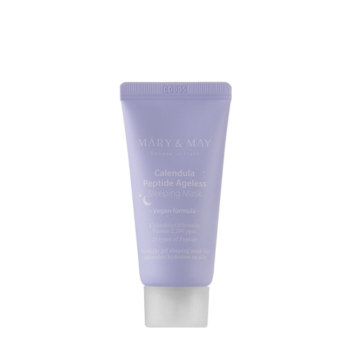 Mary&May - Vegan Calendula Peptide Ageless Sleeping Mask - Nomierinoši-Nostiprinoša Maska uz Nakti - 30g