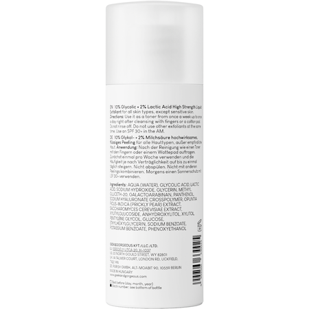 Geek & Gorgeous - Smooth Out - Spēcīgs Eksfoliants ar 12% Glikolskābi un Pienskābi - 100ml