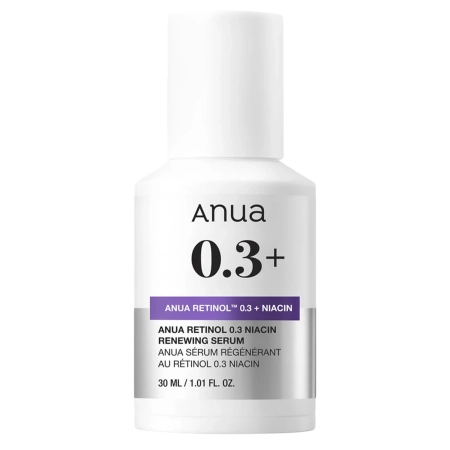 Anua - Nano Retinol 0,3% + Niacin Renewing Serum - Izlīdzinošs un Izgaismojošs Serums ar Retinolu - 30ml
