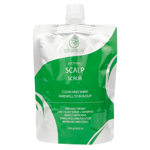 Xiaomoxuan – 2-IN-1 Scalp Scrub and Shampoo – Attīrošs un Eksfoliējošs Šampūns – 250 ml