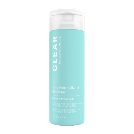 Paula's Choice - Clear - Pore Normalizing Cleanser - Atsvaidzinoša Mazgāšanas Želeja - 177ml