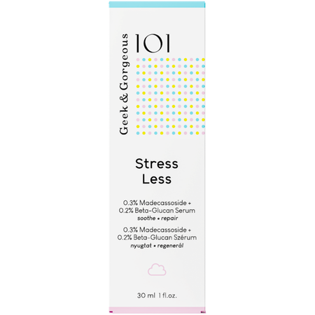 Geek & Gorgeous - Stress Less Beta Glukan + Madecassoside - 0.5% - Gēla Serums ar Beta-Glikānu un Madecassoside - 30ml