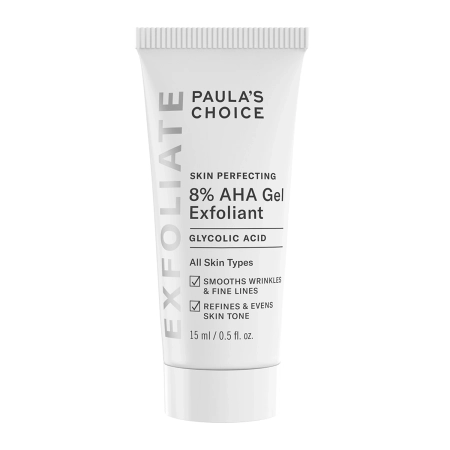 Paula's Choice - Skin Perfecting - 8% AHA Gel Exfoliant - Eksfoliējoša Želeja ar 8% Glikolskābi - 15ml