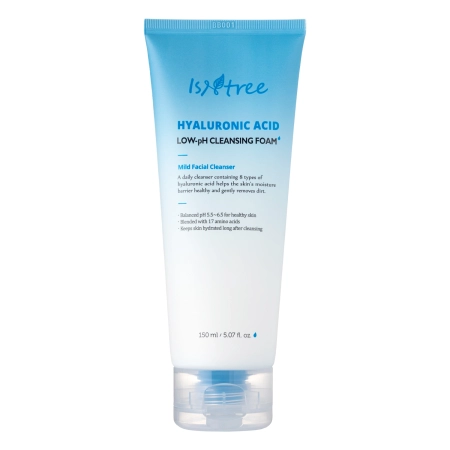 Isntree - Hyaluronic Acid Low-pH Cleansing Foam - Attīrošas Putas ar Hialuronskābi un Zemu pH Līmeni - 150ml