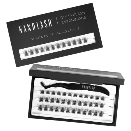 Nanolash - Stick & Go Pre-Glued Lashes - Pašlīmējoši Skropstu Pušķīši - Harmony - 1 iepak.