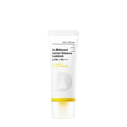 Dr.Different - Barrier Balance Sunblock SPF50+ PA++++ - Minerālais Saules Aizsargkrēms - 40ml