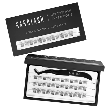 Nanolash - Stick & Go Pre-Glued Lashes - Pašlīmējoši Skropstu Pušķīši - Innocent - 1 iepak.