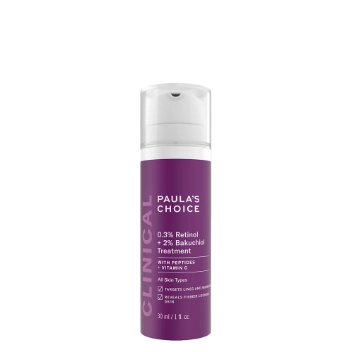 Paula's Choice - Clinical - 0.3% Retinol + 2% Bakuchiol Treatment - Sejas Serums ar 0.3% Retinolu un 2% Bakučiolu - 30ml