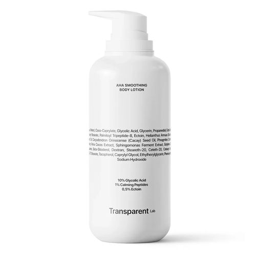 Transparent Lab - AHA Smoothing Body Lotion - Ķermeņa Kopšanas Līdzeklis ar Skābēm - 400ml