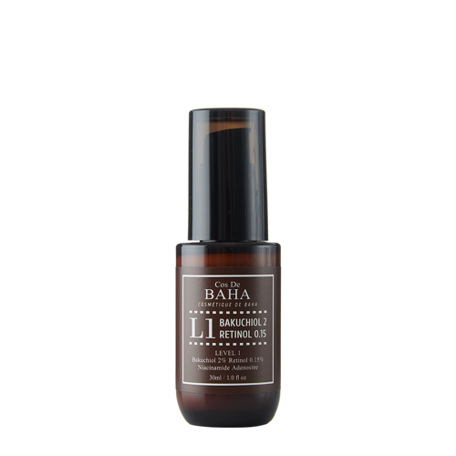 Cos De BAHA - L1 Bakuchiol & Retinol Serum - Pretnovecošanās Sejas Serums ar Retinolu - 30ml
