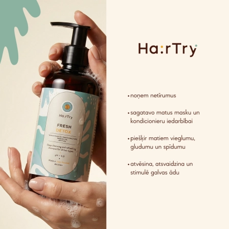 HairTry - Fresh Detox - Detoksa Šampūns - 250 ml
