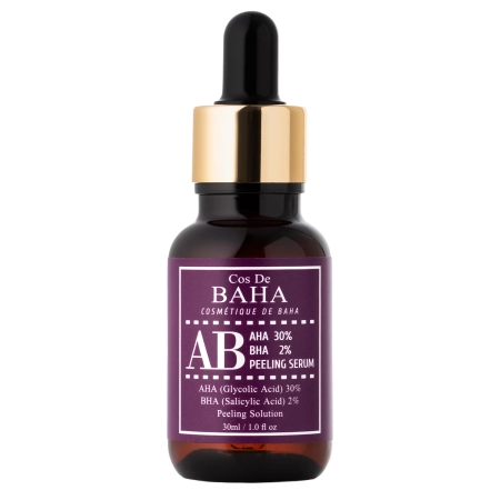 Cos De BAHA - AHA 30% BHA 2% Peeling Serum (AB) - Sejas Pīlinga Serums ar 30% AHA un 2% BHA Skābēm - 30ml