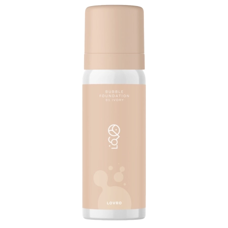 LOVRO - Bubble Foundation - Tonālais Krēms ar Gaisīgu Izgaismojošu Formulu - 01 Ivory - 50ml