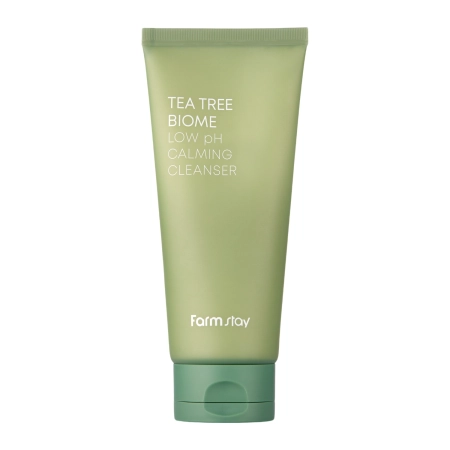 Farmstay - Tea Tree Biome Low pH Calming Cleanser - Nomierinoša Želejas Sejasi Attīrīšanai - 180ml 