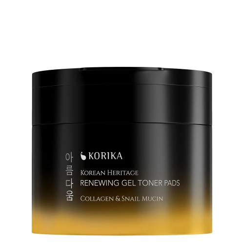 KORIKA - Korean Heritage Collagen & Snail Mucin Renewing Gel Toner Pads - Želējveida Spilventiņi ar Kolagēnu un Gliemežu Mucīnu - 70gab