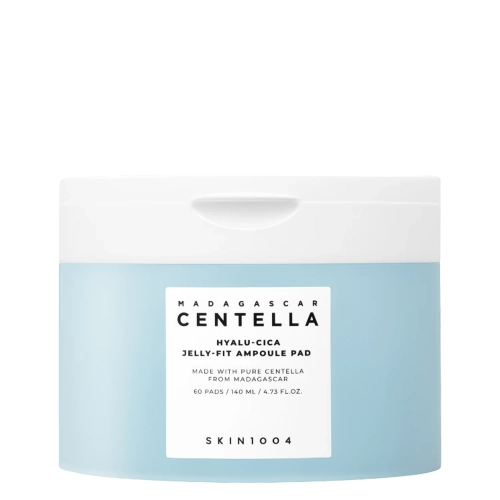Skin1004 - Madagascar Centella Hyalu-Cica Jelly-Fit Ampoule Pad - Mitrinošie Sejas Spilventiņi - 60gab.