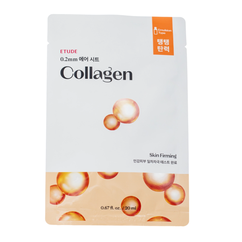 Etude House - 0.2mm Therapy Air Mask - Collagen - Atjaunojoša Auduma Maska ar Kolagēnu - 20ml