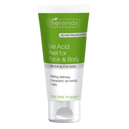 Bielenda Professional - Acne Free ProExpert - Pīlinga Gels Sejai un Ķermenim ar Skābēm - 150ml