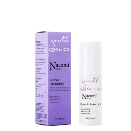 Nacomi - Next Level - Retinol 0,35% + Bakuchiol 1% - Pretnovecošanās Serums ar Retinolu un Bakučiolu - 30ml