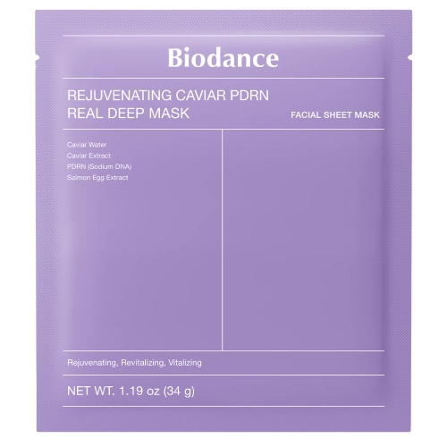 Biodance - Rejuvenating Caviar PDRN Real Deep Mask - Kolagēna Maska Sejai ar PDRN - 1gab/34g