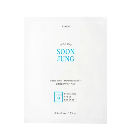 Etude House - Soon Jung Panthensoside Sheet Mask - Nomierinoša Auduma Maska - 25ml
