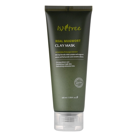 Isntree - Real Mugwort Calming Clay Mask - Māla Maska ar Vībotni- 100ml
