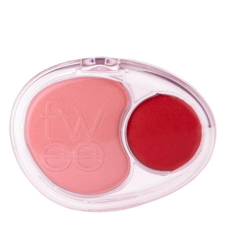 Fwee - Mellow Dual Blusher - Divu Toņu Vaigu Sārtums - RD01 Follow Me - 7,2g