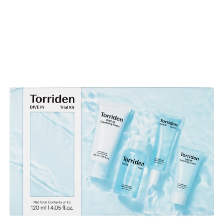 Torriden - Dive-In Trial Kit - Mitrinošas Sejas Kosmētikas Komplekts - 50ml+30ml+20ml+20ml