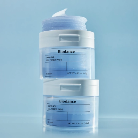 Biodance - Cera-nol Gel Toner Pads - Mitrinoši Želejveida Spilventiņi Sejai - 60gab