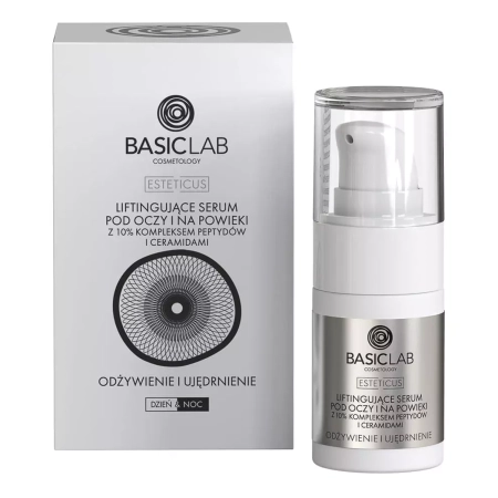 BasicLab - Barošana un Nostiprināšana - Liftinga Serums Ādai zem Acīm un Plakstiņiem - 15ml